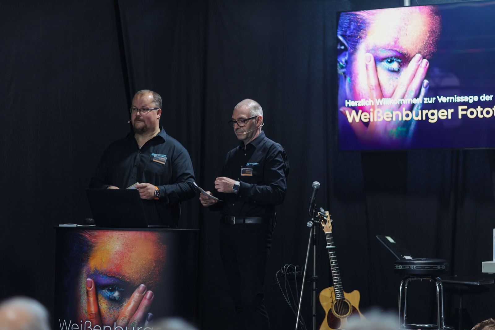 Moderation bei der Vernissage der Weißenburger Fototage